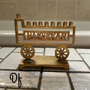 VTG Brass Hanukkah Menorah Small